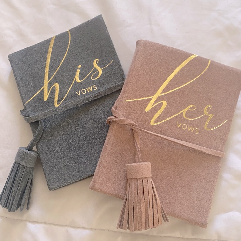 His & Hers Vow Booklets